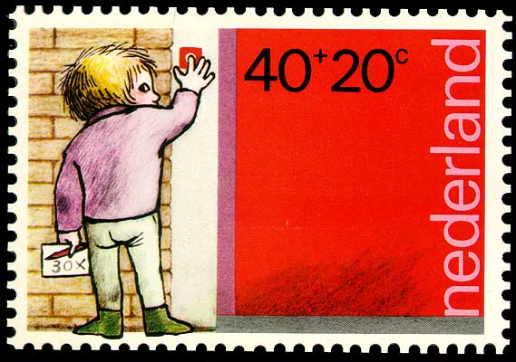 Kinderpostzegelbedankkaart bedankkaart 1978